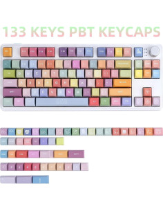 Conjunto de Teclas Personalizadas GEKUCAP 133 PBT Oso de Caramelo 2