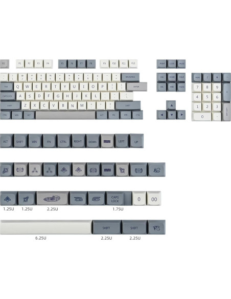 Juego de Teclas PBT 137 Teclas XDA para Teclado Mecánico Juego de Teclas PBT 137 Teclas XDA para Teclado Mecánico