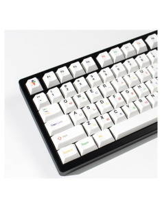 Conjunto de 144 Teclas Blancas Mintcaps PBT Cherry para Teclados