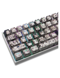Teclado Mecánico PBT Anime Keycaps 108 Teclas OEM Retroiluminadas