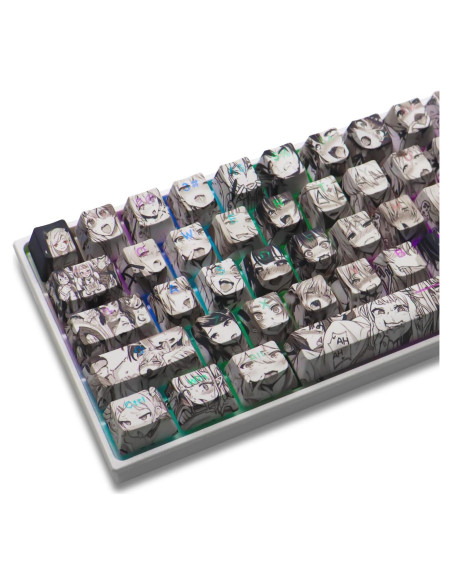 Teclado Mecánico PBT Anime Keycaps 108 Teclas OEM Retroiluminadas