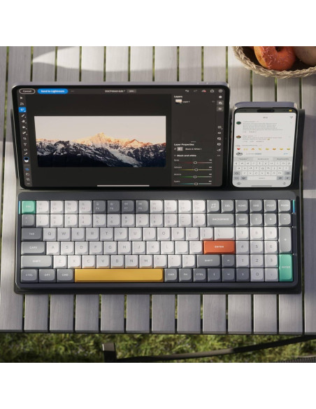 Teclado Mecánico Inalámbrico NuPhy Air96 V2 - Gris, Gateron Marrón