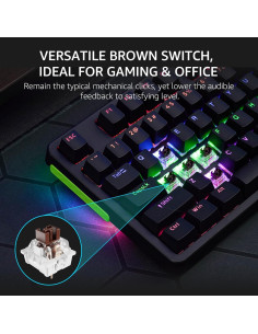 Teclado Mecánico Rapoo V500Pro RGB 104 Teclas Anti-Ghosting 2