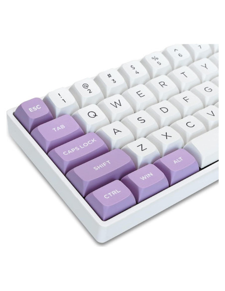 Conjunto de Teclas PBT Dagaladoo 189 Teclas Blancas/Púrpuras