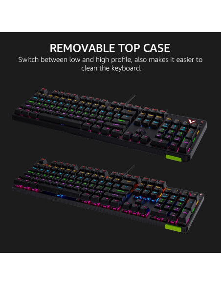Teclado Mecánico Rapoo V500Pro RGB 104 Teclas Anti-Ghosting
