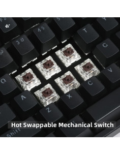 Teclado Mecánico RGB IROK FE87/104, Intercambiable en Caliente, Tipo-C 2