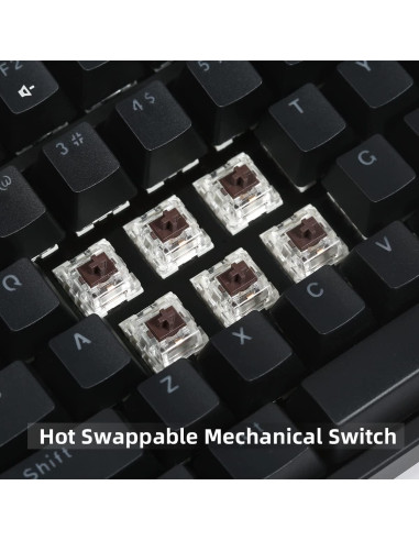 Teclado Mecánico RGB IROK FE87/104, Intercambiable en Caliente, Tipo-C