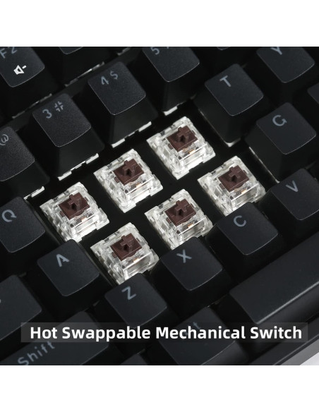 Teclado Mecánico RGB IROK FE87/104, Intercambiable en Caliente, Tipo-C