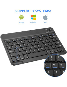 Teclado Bluetooth Portátil EVACH para iPad 10 Generación 2