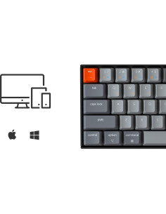 Teclado Mecánico Inalámbrico Keychron K6 65% RGB Brown 2