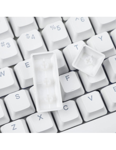 Conjunto de Teclas YMDK Doble Tiro 108 PBT Brillante Blanco 122