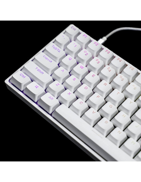 Conjunto de Teclas YMDK Doble Tiro 108 PBT Brillante Blanco 122