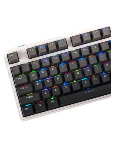 Conjunto de Teclas Personalizadas PBT GEKUCAP 123 Teclas Gradiente Gris