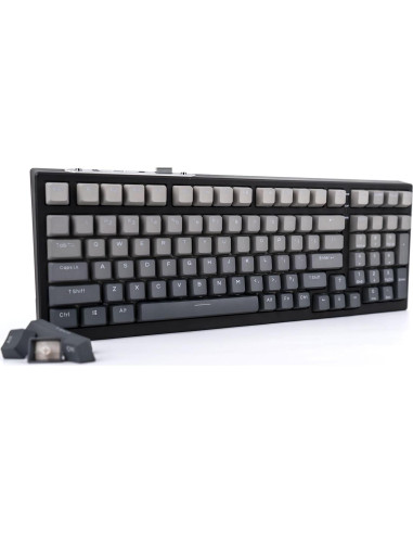 Conjunto de Teclas Personalizadas PBT GEKUCAP 123 Teclas Gradiente Gris