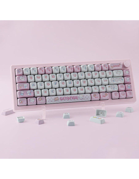 Juego de Teclas PBT Gato Bonito 140 Teclas MOA Cherry MX