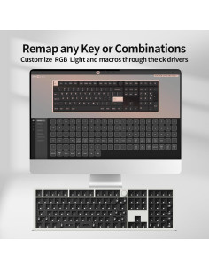 Teclado Mecánico Inalámbrico Keychron Q6 Max Barebone RGB 2