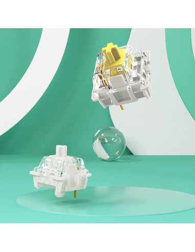 Interruptor Mecánico Gateron Pro 2.0 RGB 108pcs Blanco