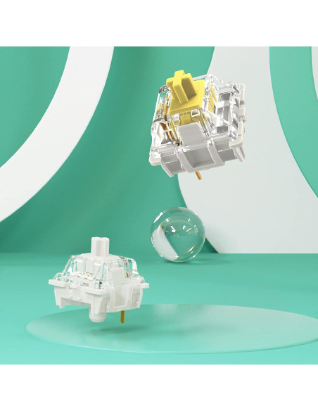 Interruptor Mecánico Gateron Pro 2.0 RGB 108pcs Blanco