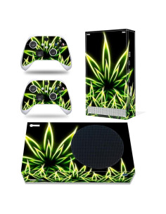 Calcomanías para Xbox Series S UUShop Hoja Verde Brillante