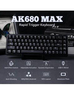 Teclado Gaming Mecánico AJAZZ AK680 MAX RGB 8K Negro 2