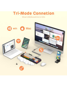 Teclado Mecánico Inalámbrico ATTACK SHARK RGB 100 Teclas 2