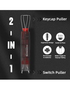 Extractor de Teclas y Switches 2-en-1 MAMBASNAKE - Acero Inoxidable 2