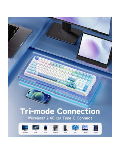 Teclado Mecánico Inalámbrico MCHOSE K99 98% RGB 6000mAh 2