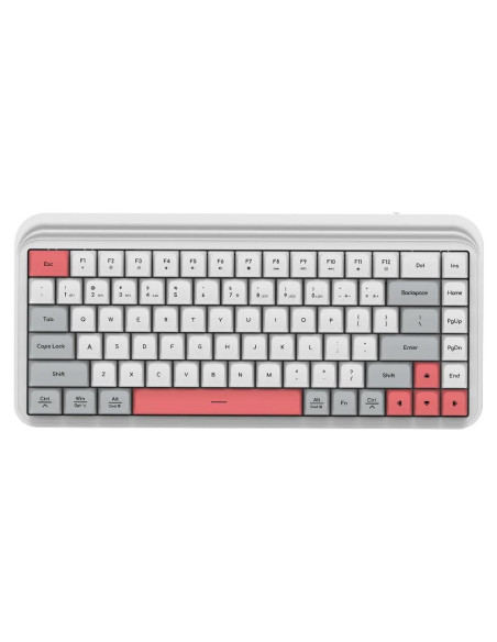 Teclado Gaming Inalámbrico S80 - 3 Modos, Silencioso, Blanco