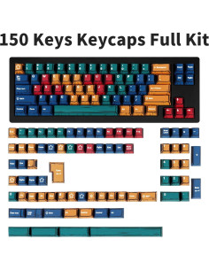 Conjunto de Teclas PBT Manga 150 Teclas Cherry MX Colores 2