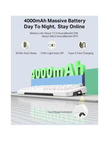 Teclado Mecánico E-YOOSO Z-82 RGB 75% Hot Swappable 81 Teclas