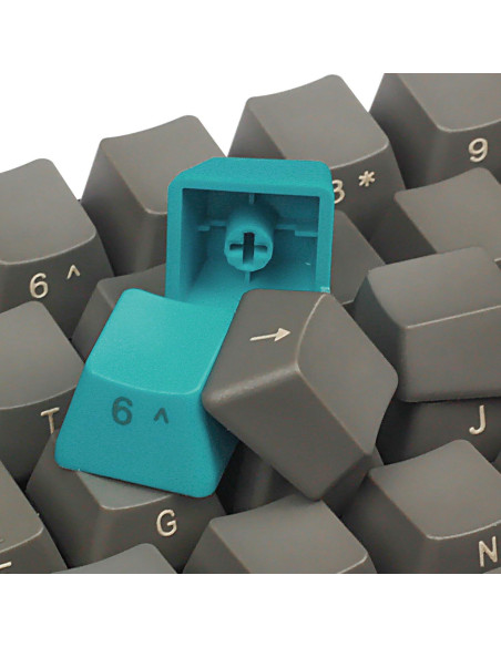 Teclas mecánicas PBT Happy Balls 60% Azul y Gris para MX