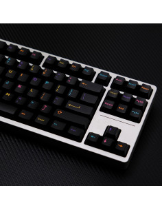 Keycaps Doubleshot Sumgsn 121 Teclas Cherry MX Negro Morado 2