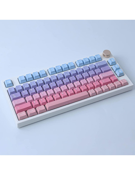 Conjunto de Teclas Mecánicas JOMKIZ PBT 129 Teclas Rosa Púrpura Conjunto de Teclas Mecánicas JOMKIZ PBT 129 Teclas Rosa Púrpura
