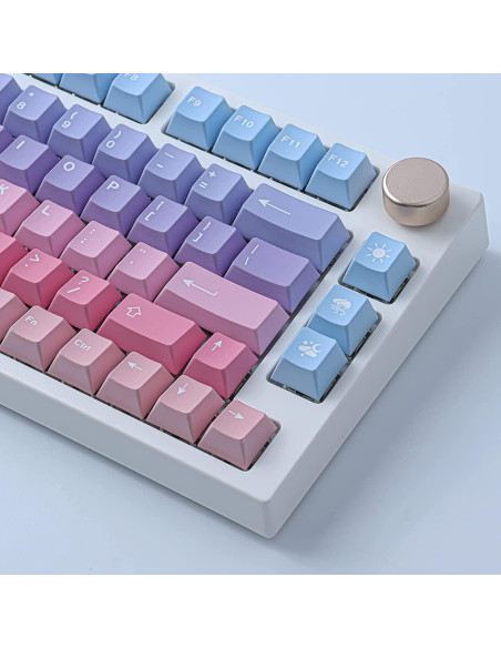 Conjunto de Teclas Mecánicas JOMKIZ PBT 129 Teclas Rosa Púrpura Conjunto de Teclas Mecánicas JOMKIZ PBT 129 Teclas Rosa Púrpura