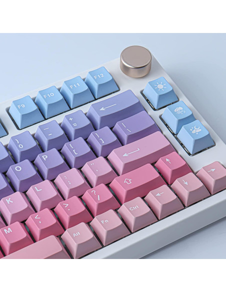 Conjunto de Teclas Mecánicas JOMKIZ PBT 129 Teclas Rosa Púrpura Conjunto de Teclas Mecánicas JOMKIZ PBT 129 Teclas Rosa Púrpura