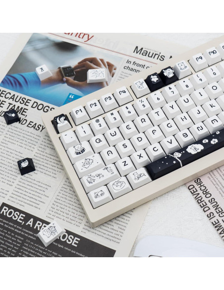 Juego de Teclas PBT 151 Teclas GEKUCAP Tema Osos Cherry