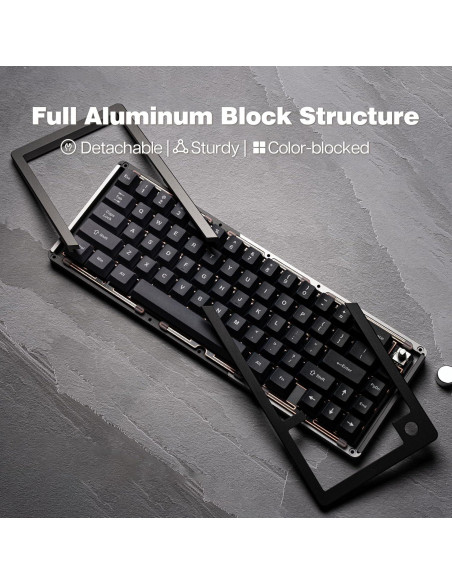 Teclado Mecánico KiiBoom Loop 65% Inalámbrico RGB USB-C