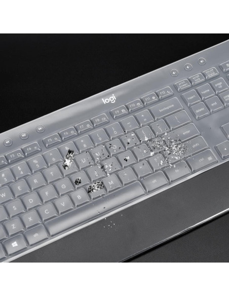 Cubierta de Teclado Logitech MK540 MK545 - Transparente, Silicona