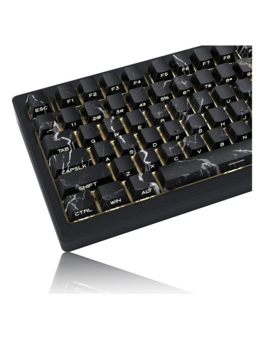 Teclas PBT Womier 136 Teclas Brillantes Negro Azul