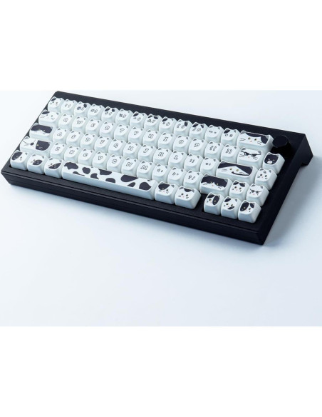 Conjunto de Teclas PBT 135 Gato Negro y Blanco Tyrixki