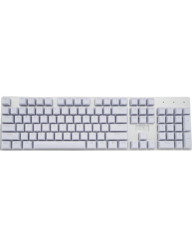 Teclado Mecánico Granvela Teclas ABS 104 Claves Gris Claro