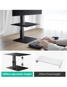 Soporte para Monitor Nillkin Ajustable Ergonómico Aluminio Negro 2