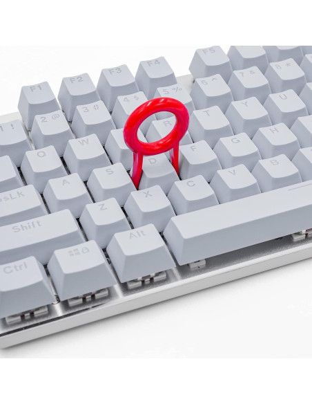 Teclado Mecánico Granvela Teclas ABS 104 Claves Gris Claro