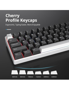 Teclas PBT 168 para Teclado Mecánico GTSP WOB 75% Cherry 2