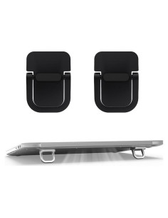 Soporte Mini para Laptop LiPang - 2 Piezas, Aluminio, Negro