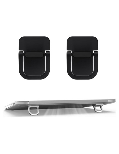 Soporte Mini para Laptop LiPang - 2 Piezas, Aluminio, Negro