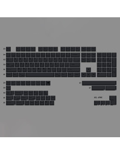 Juego de Teclas PBT 60% Gliging 142 Teclas DYE-Sub Negro 2