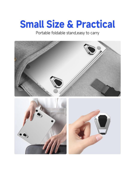 Soporte de Laptop Ergonómico HYDOOD Plegable 11.6-17" Plata