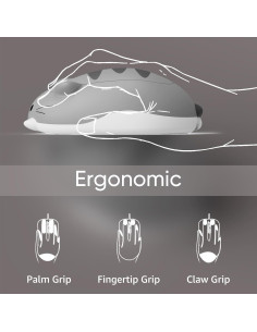 Ratón Inalámbrico para Juegos Akko Gato Gris Mimo 1200 DPI 2