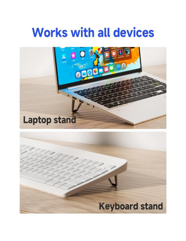 Soporte de Laptop Ergonómico HYDOOD Plegable 11.6-17" Plata